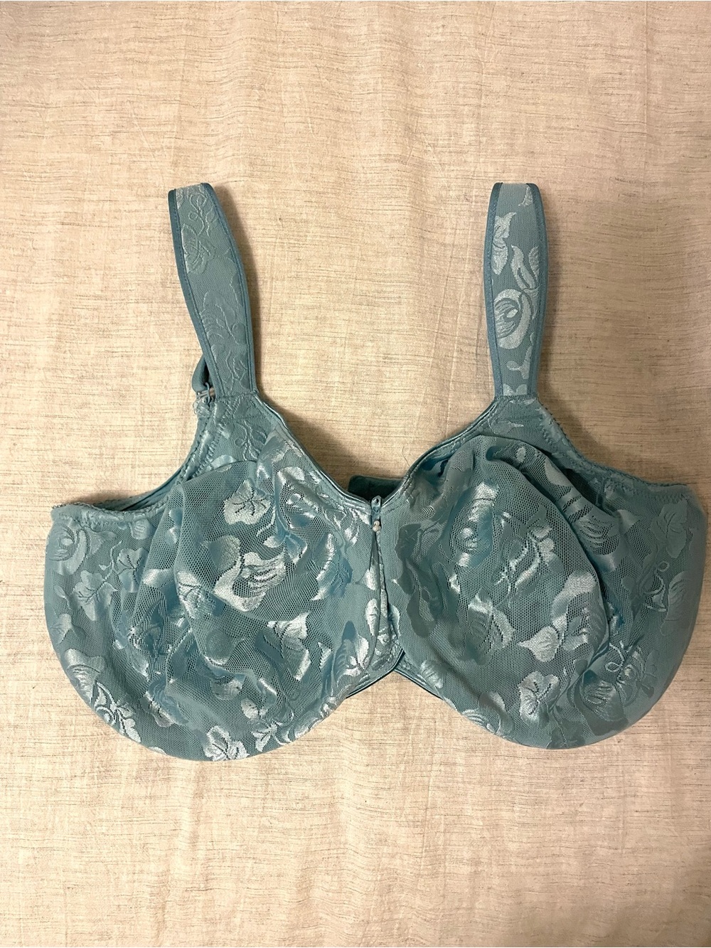 Wacoal Teal Floral Jacquard Underwire Bra